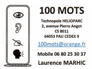 Logo adherent 100 MOTS